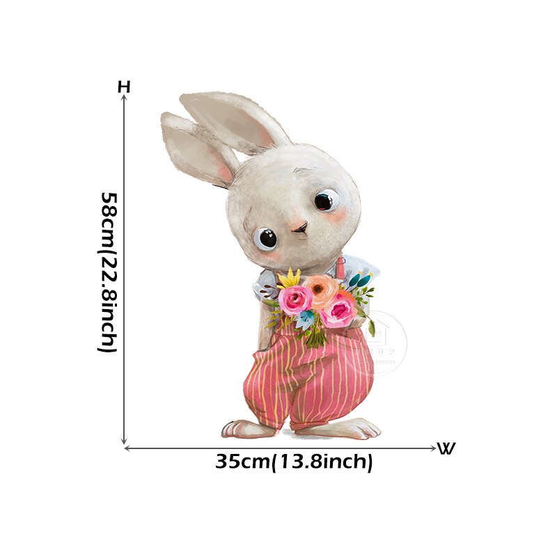 Baby Room Cute Ballet Bunny Wall Stickers
