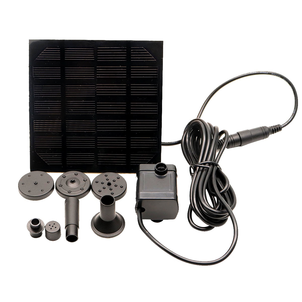 Solar Panel Powered Water Fountain