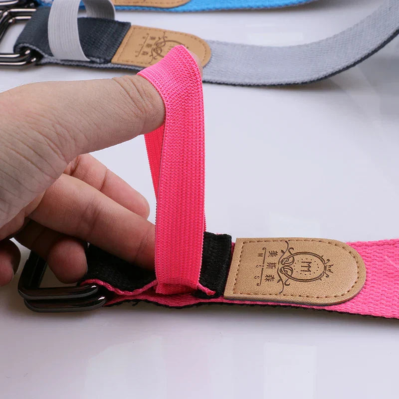 High-Density Hard Eva Yoga Block With Belt (Pink)