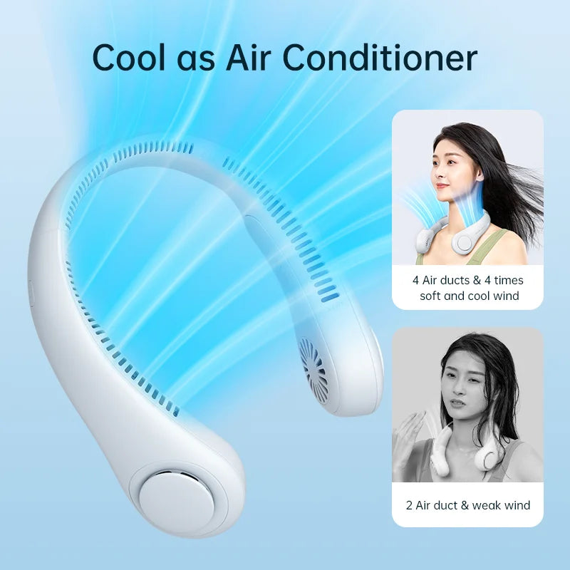Portable Rechargeable Neck Fan