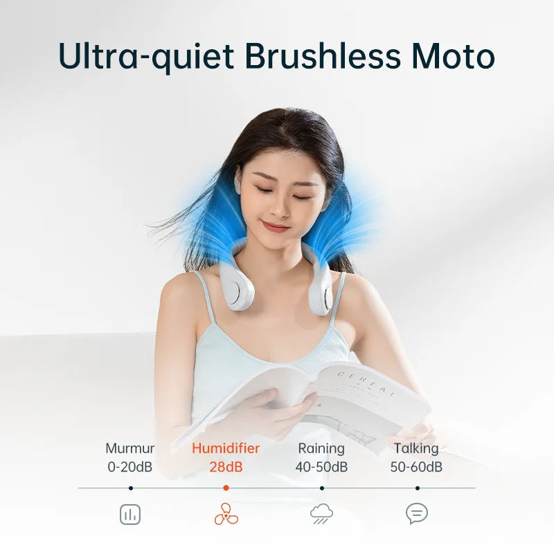 Portable Rechargeable Neck Fan