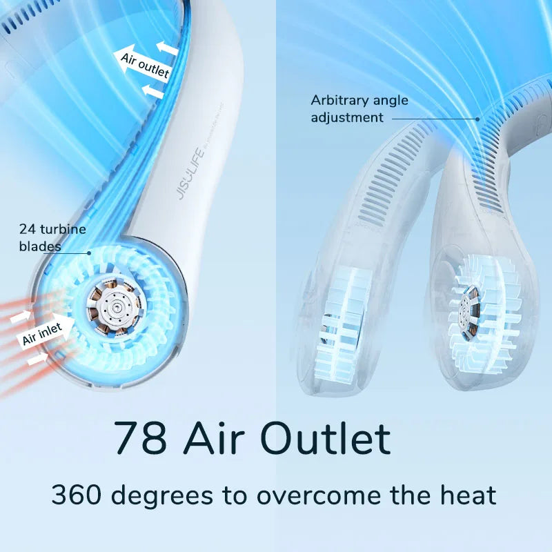 Portable Rechargeable Neck Fan