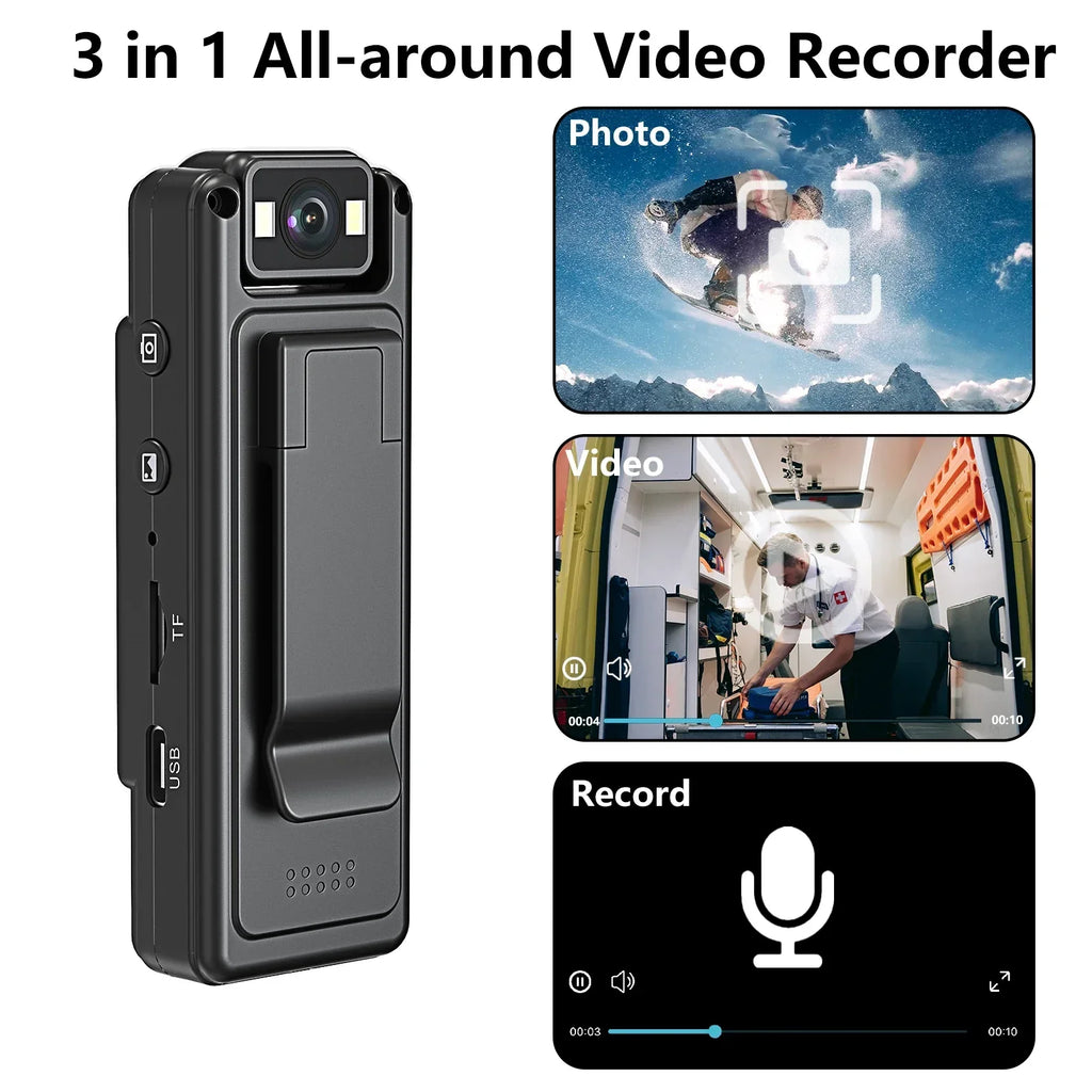 1080P Mini Body Camera With Night Vision