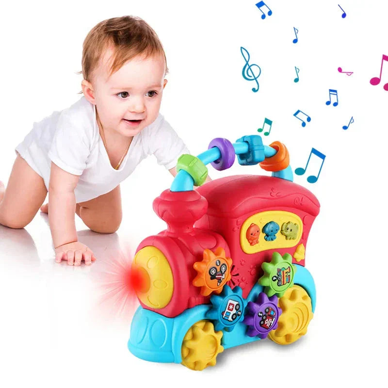 Kids Musical Train Toy For Toddlers With Lights And Sounds