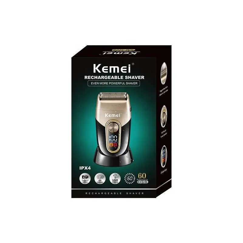 High Quality Electric Shaver Three-Blade Foil Trimmer Razor Gold