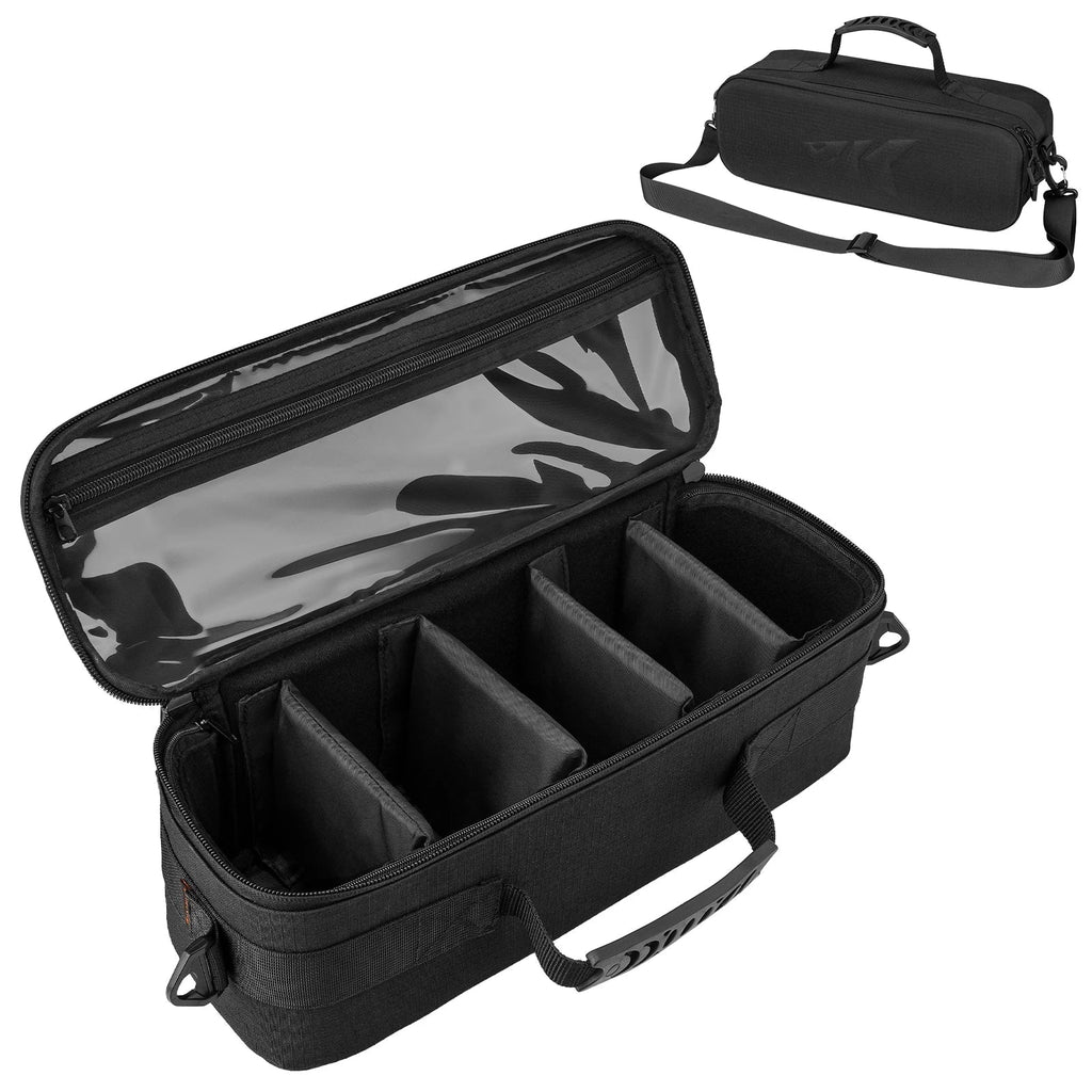 Fishing Tackle Reel Case With Shockproof Dividers