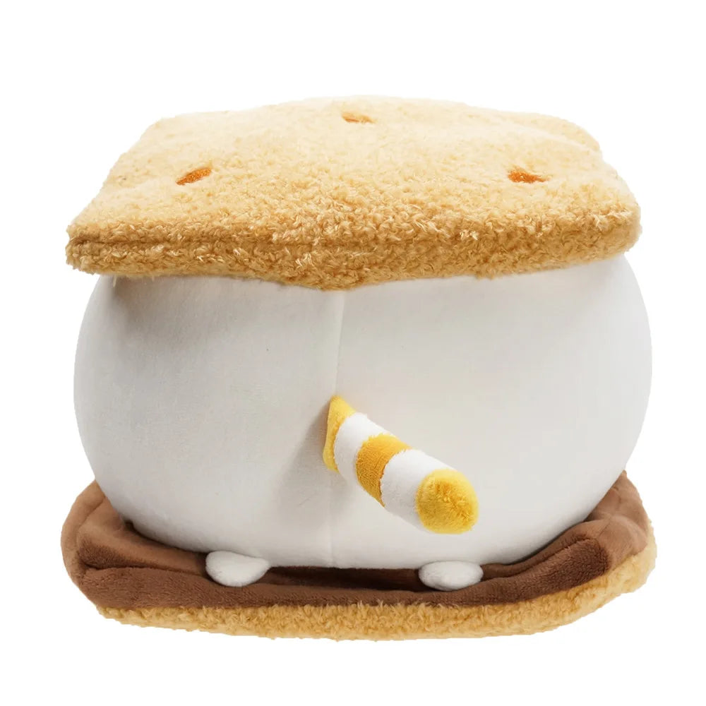 Valentines Cookie Fat Cat Plush Pillow