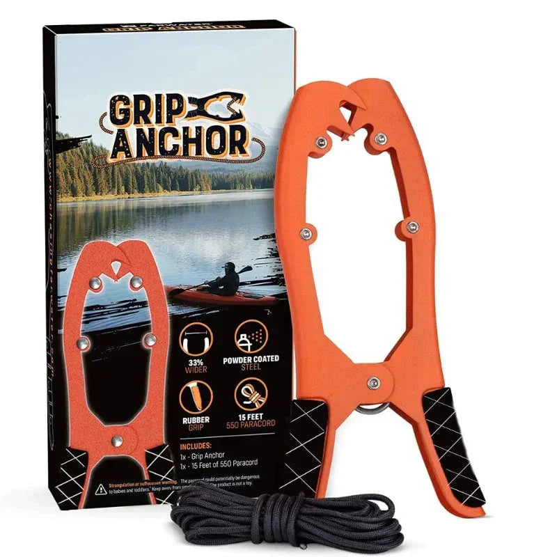Kayak Anchor Gripper With Large Clamping Mouth
