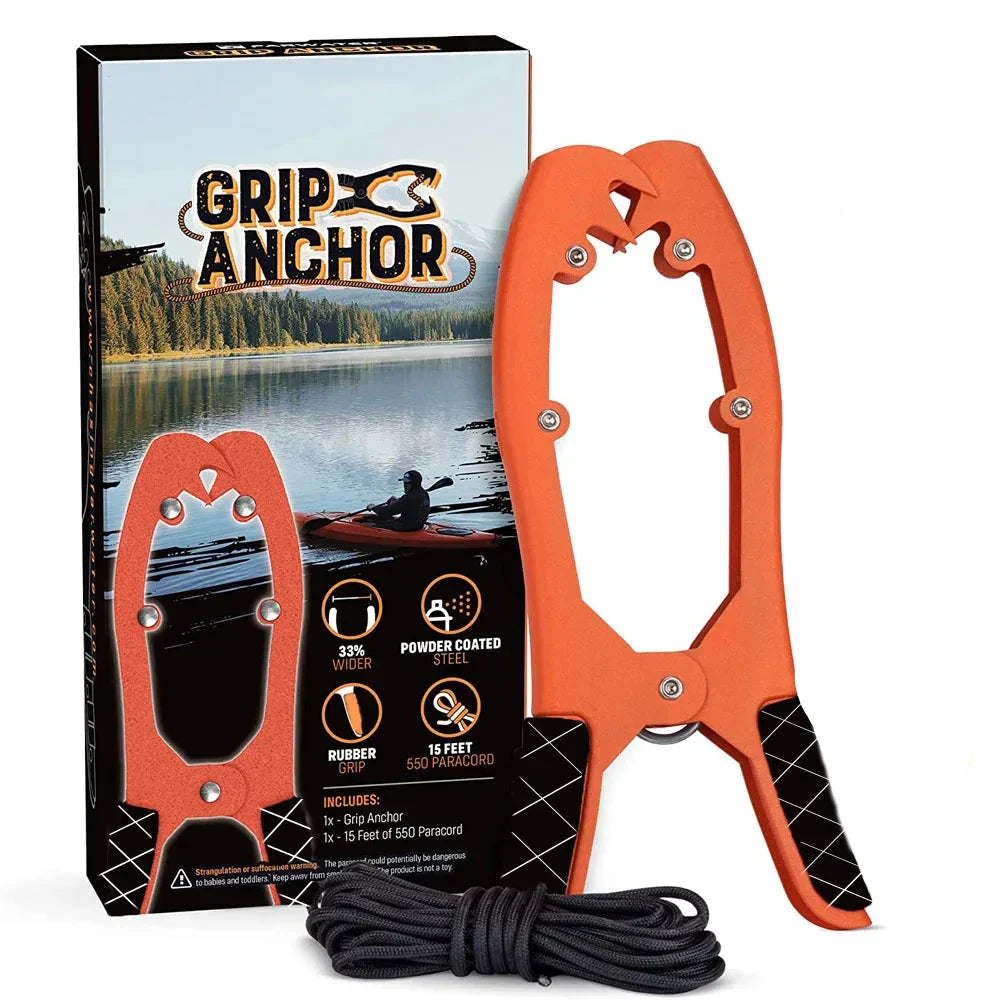 Kayak Anchor Gripper With Large Clamping Mouth