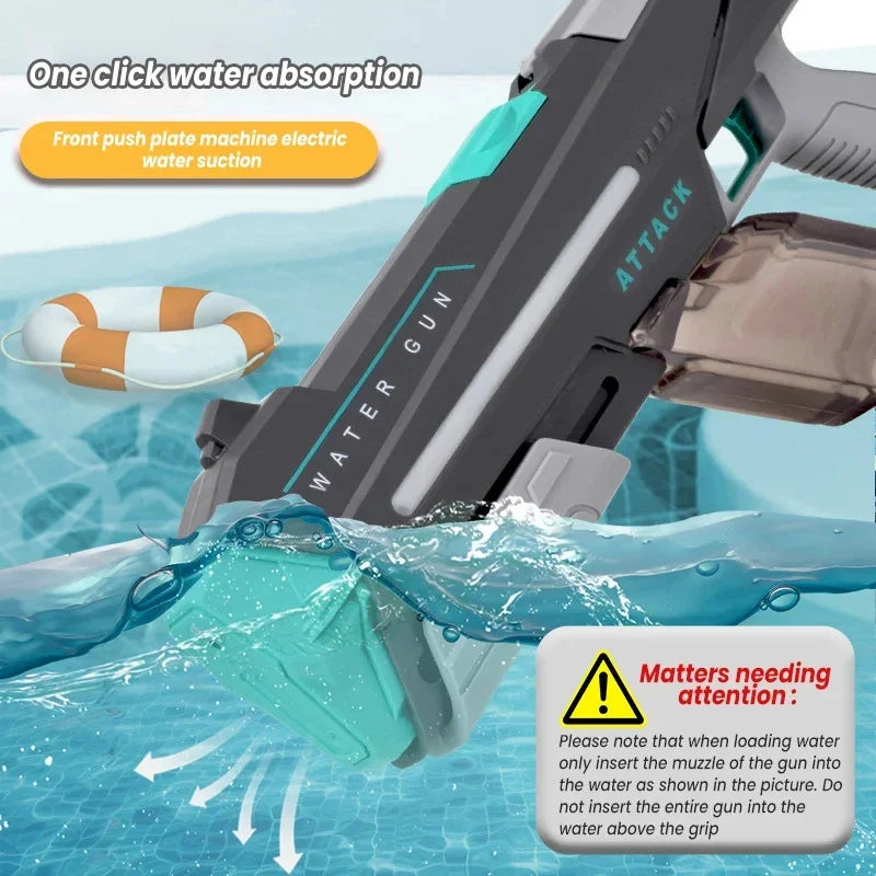 Large Capacity Electric Water Gun With Led Lights