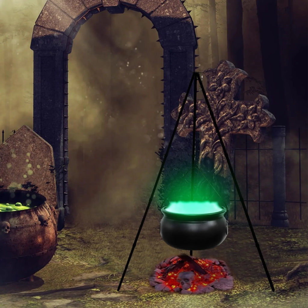 Large Witch Cauldron With Led Lights