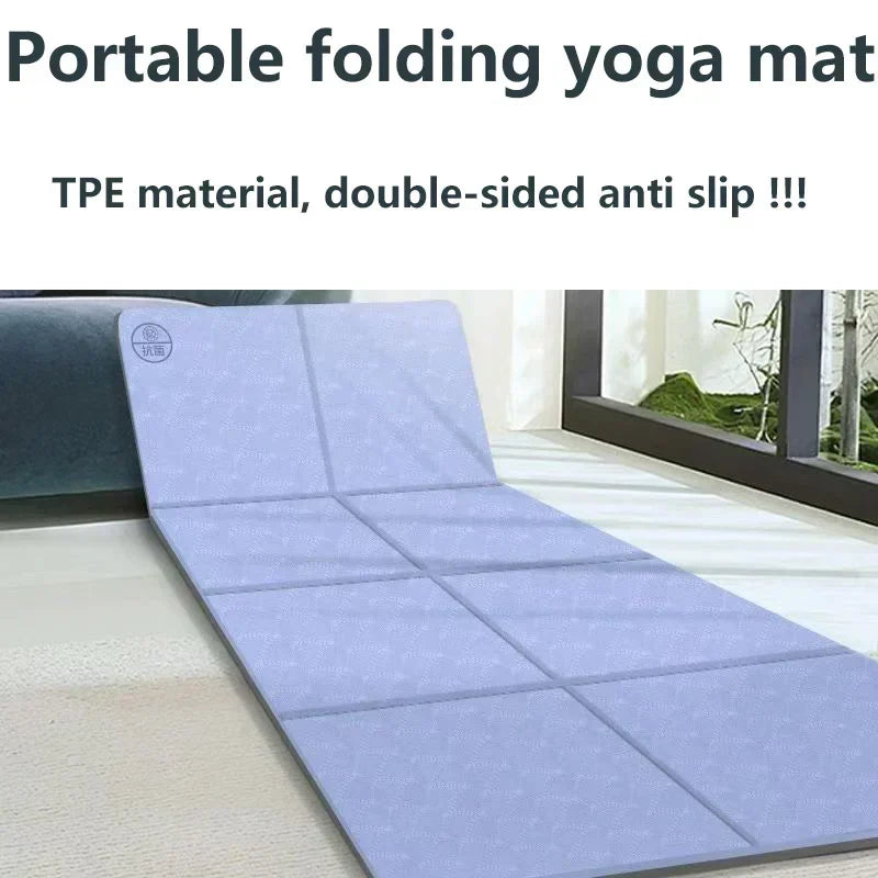 Foldable Non-Slip Yoga Mat Thickness (8Mm)