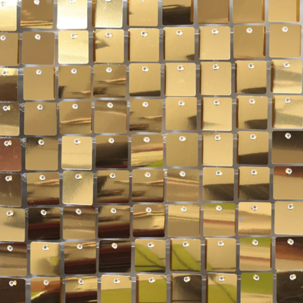 Light Gold Shimmer Wall Backdrop – 18 Pcs Decorative Panels Glitter