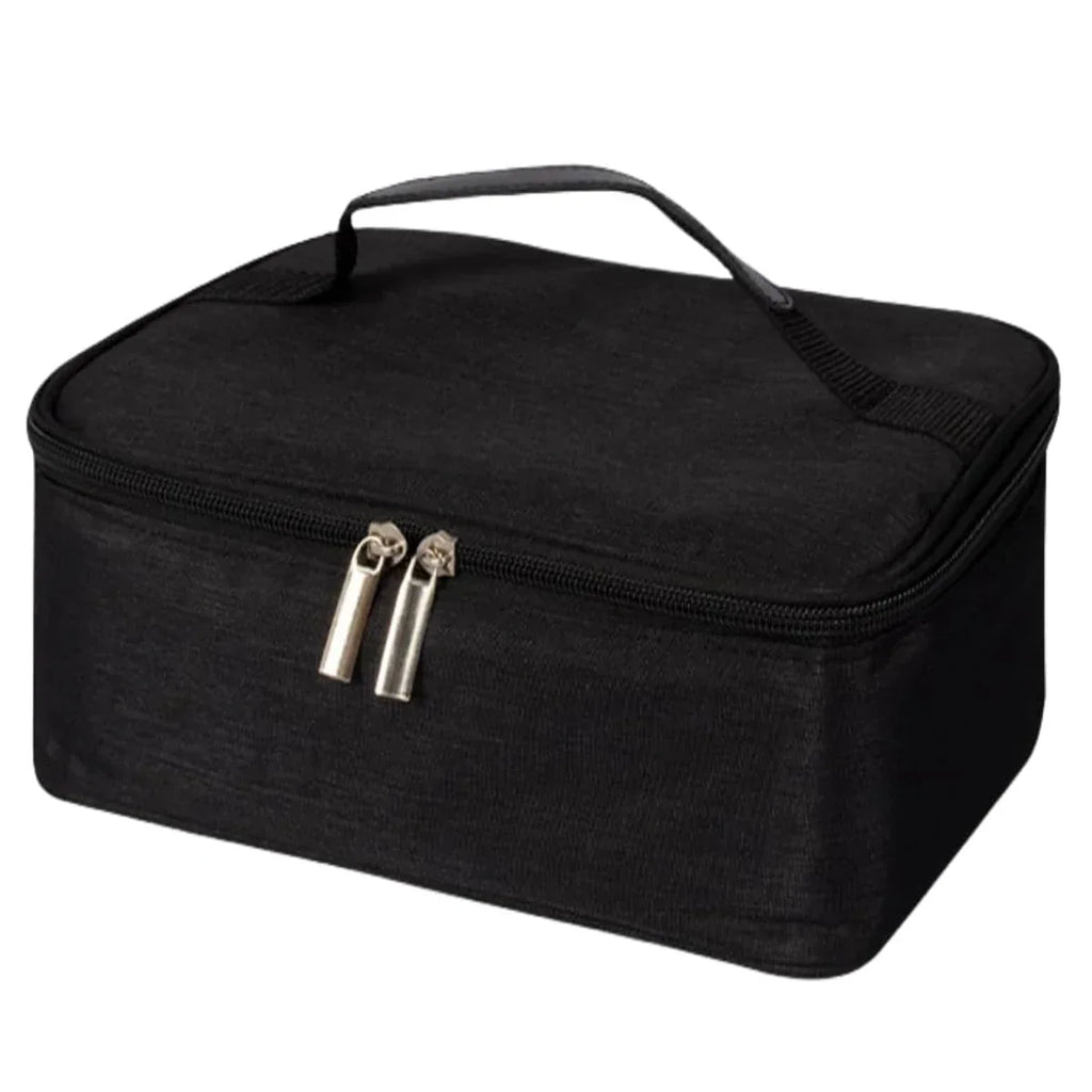 Small Insulated Lunch Box Bag For Work Picnic (Black)