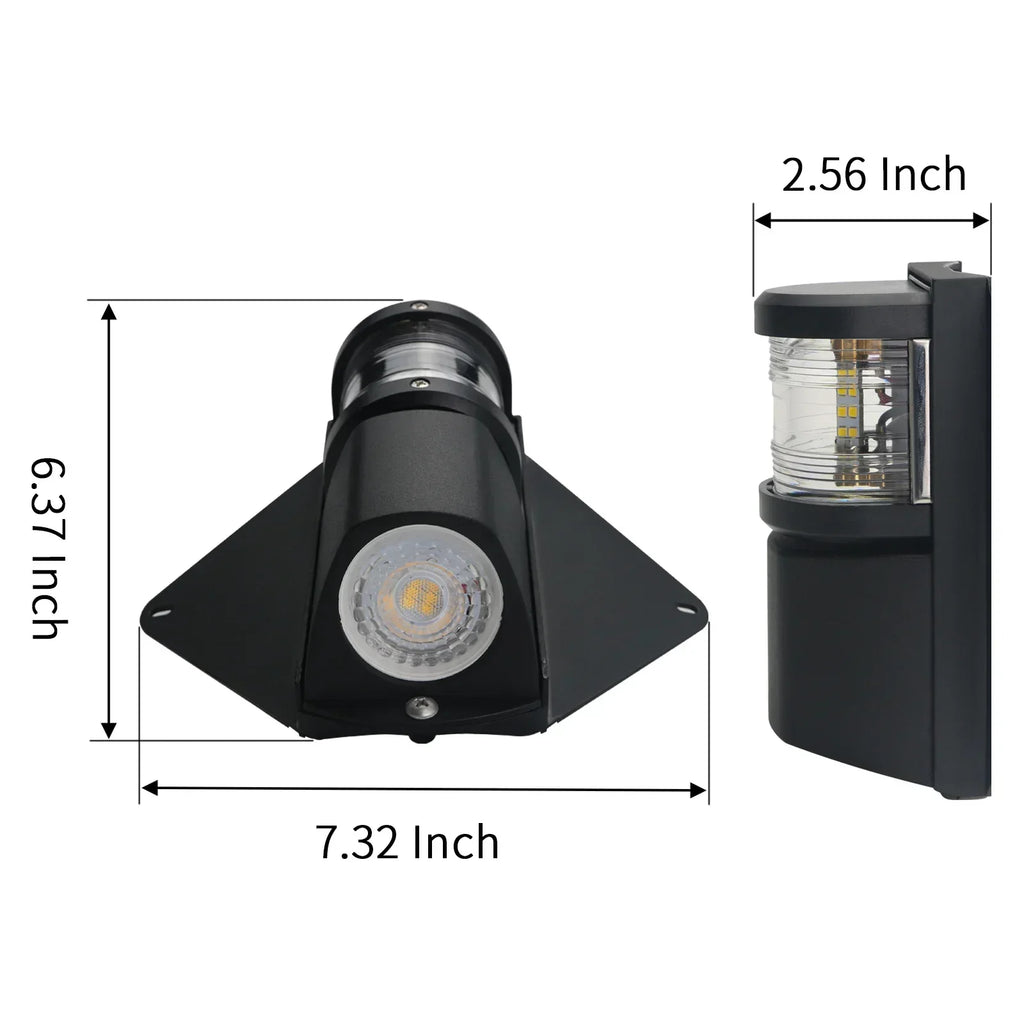 Marine Sailboat Sunshade And Deck Light