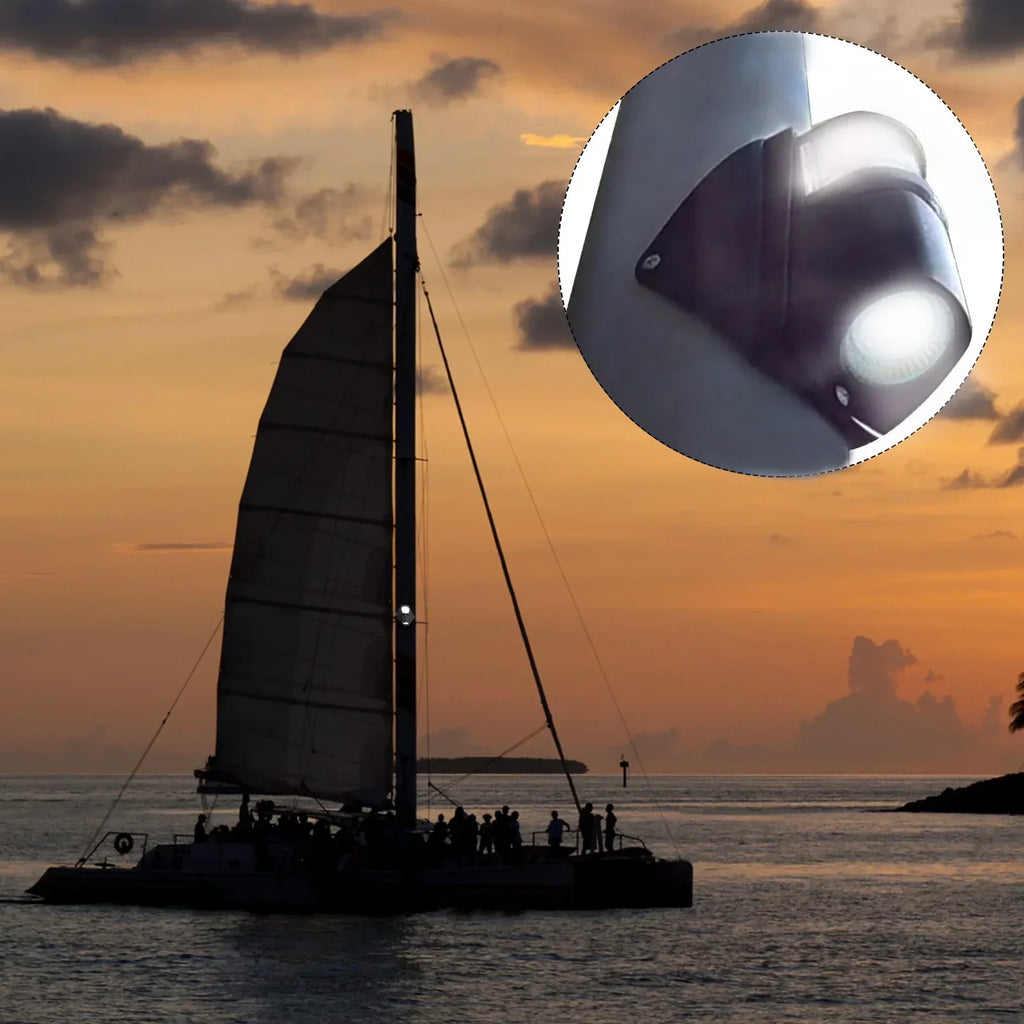 Marine Sailboat Sunshade And Deck Light