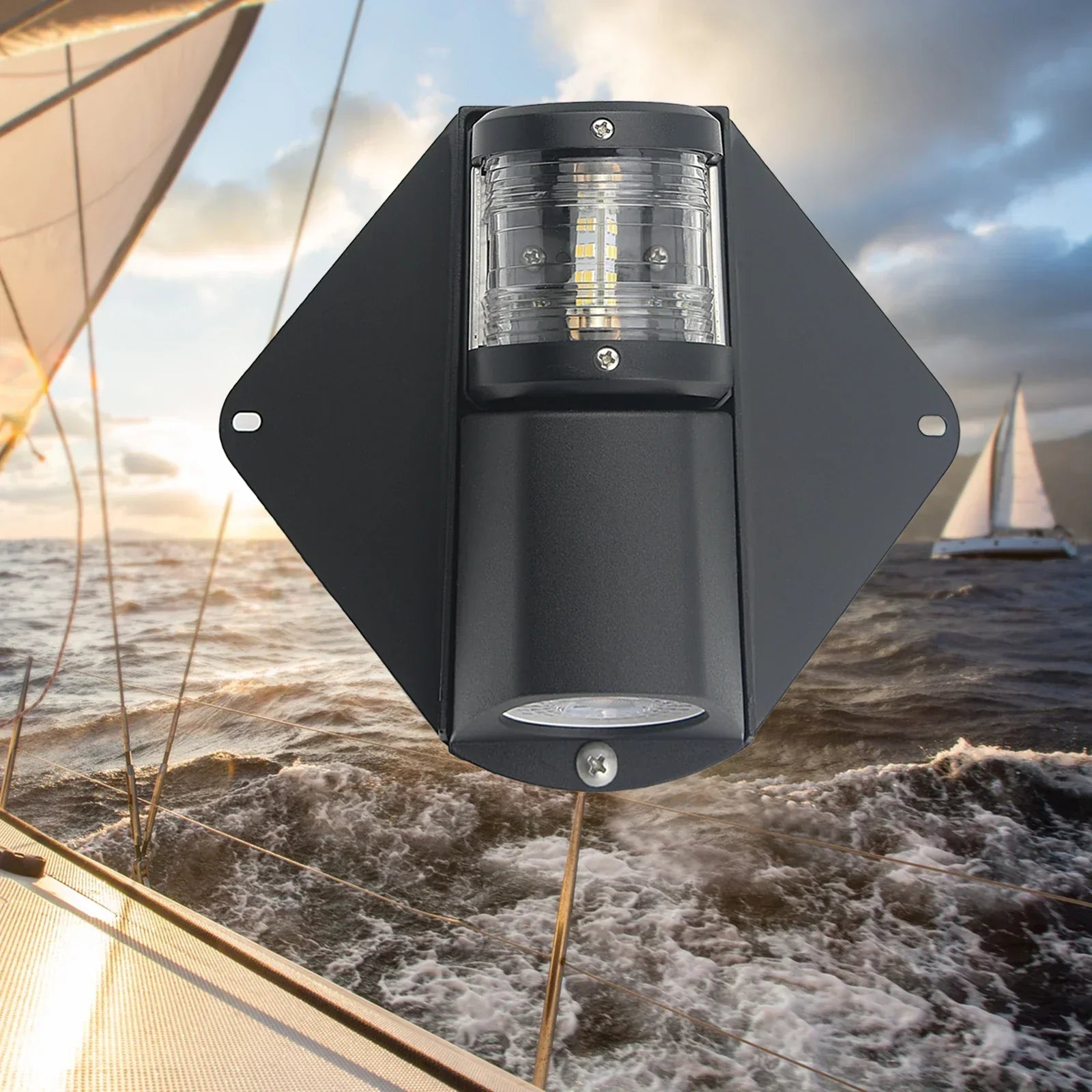 Marine Sailboat Sunshade And Deck Light