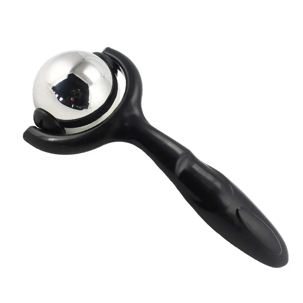 Stainless Steel Massage Ball Roller Deep Tissue Therapy Black