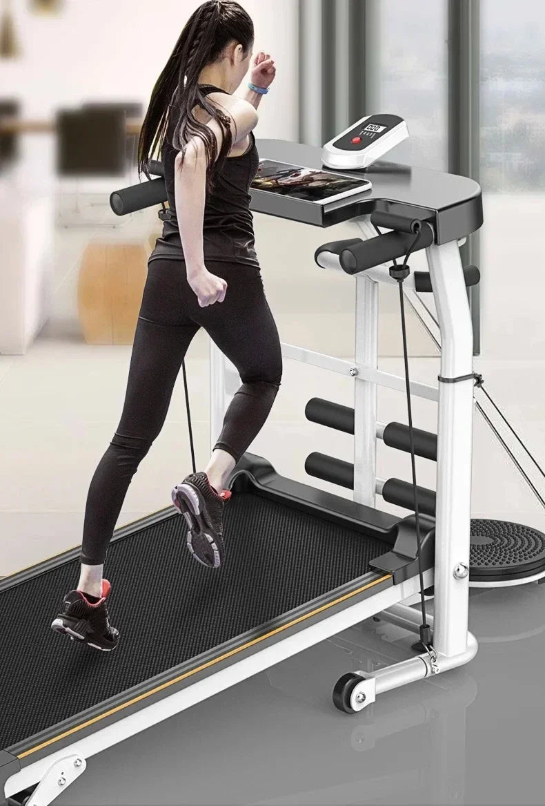 Adjustable Silent Mechanical Treadmill For Home Fitness
