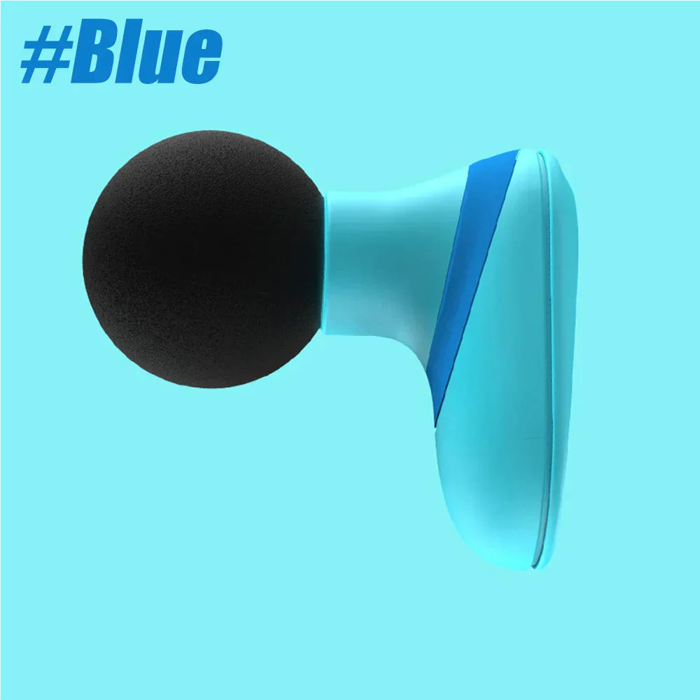 Mini Electric Handheld Massager 6-Speed Deep Tissue Therapy Blue