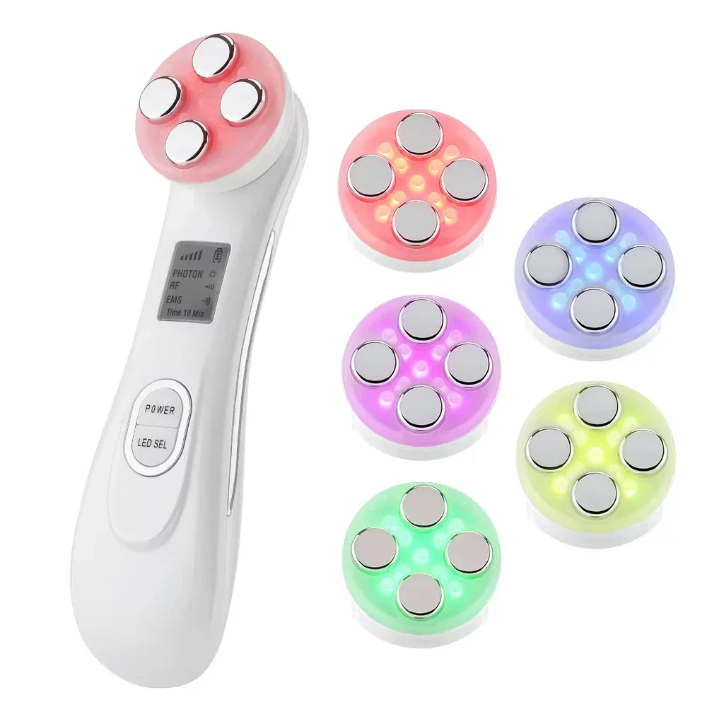 Mini Led Rejuvenation Wand Rechargeable Face Massage White