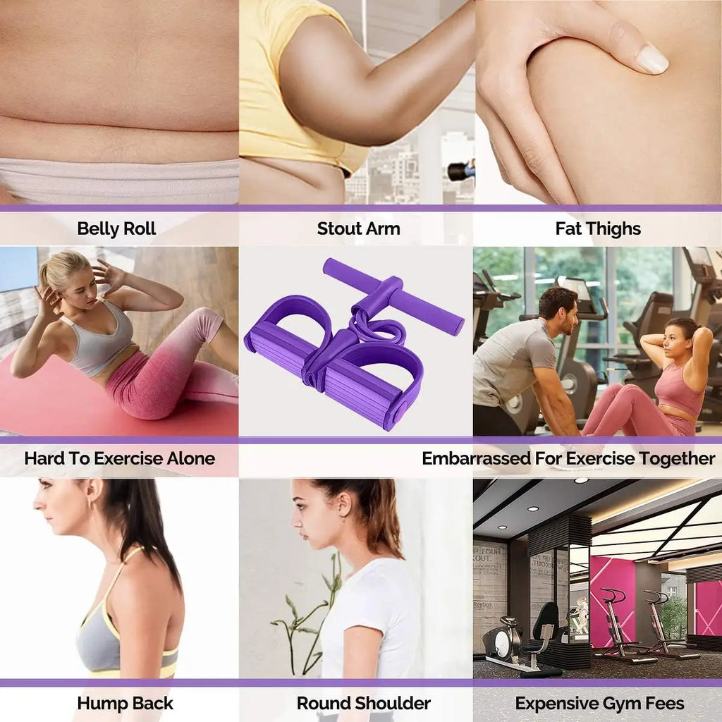 Multi-Functional Foot Pedal Tension Rope For Yoga & Fitness