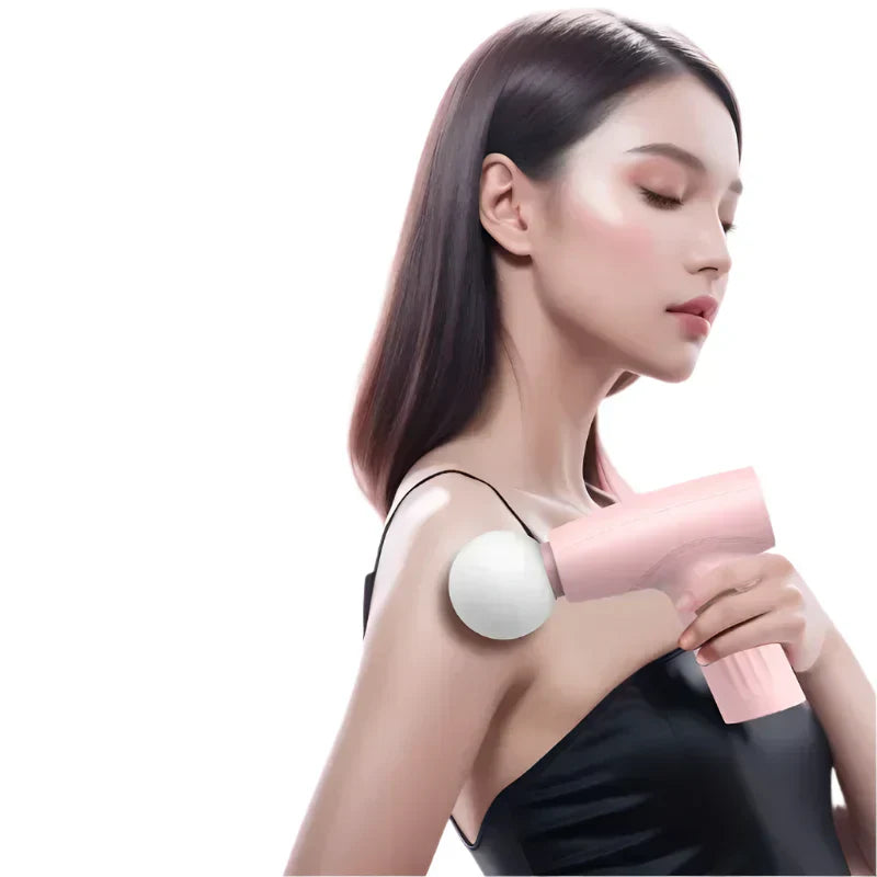 Mini Deep Tissue Massage Gun Handheld Muscle Therapy Pink