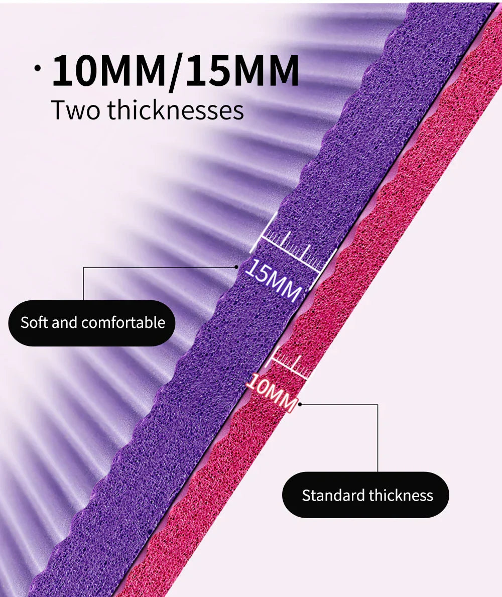 Anti-Slip Yoga Mat Thickness (15Mm)