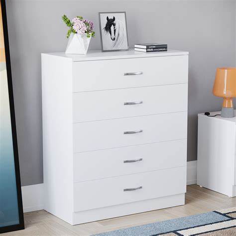 Classic Elegance: Five-Drawer Chest For Organized Living