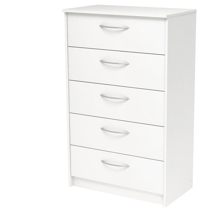 Classic Elegance: Five-Drawer Chest For Organized Living