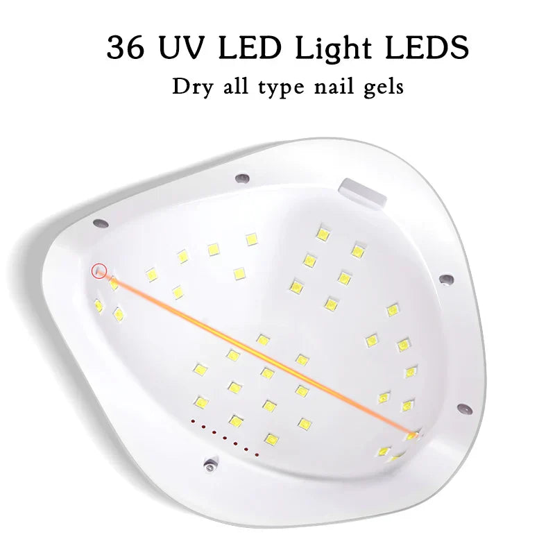 Led Nail Dryer Uv Lamp For Gel Polish (72W)