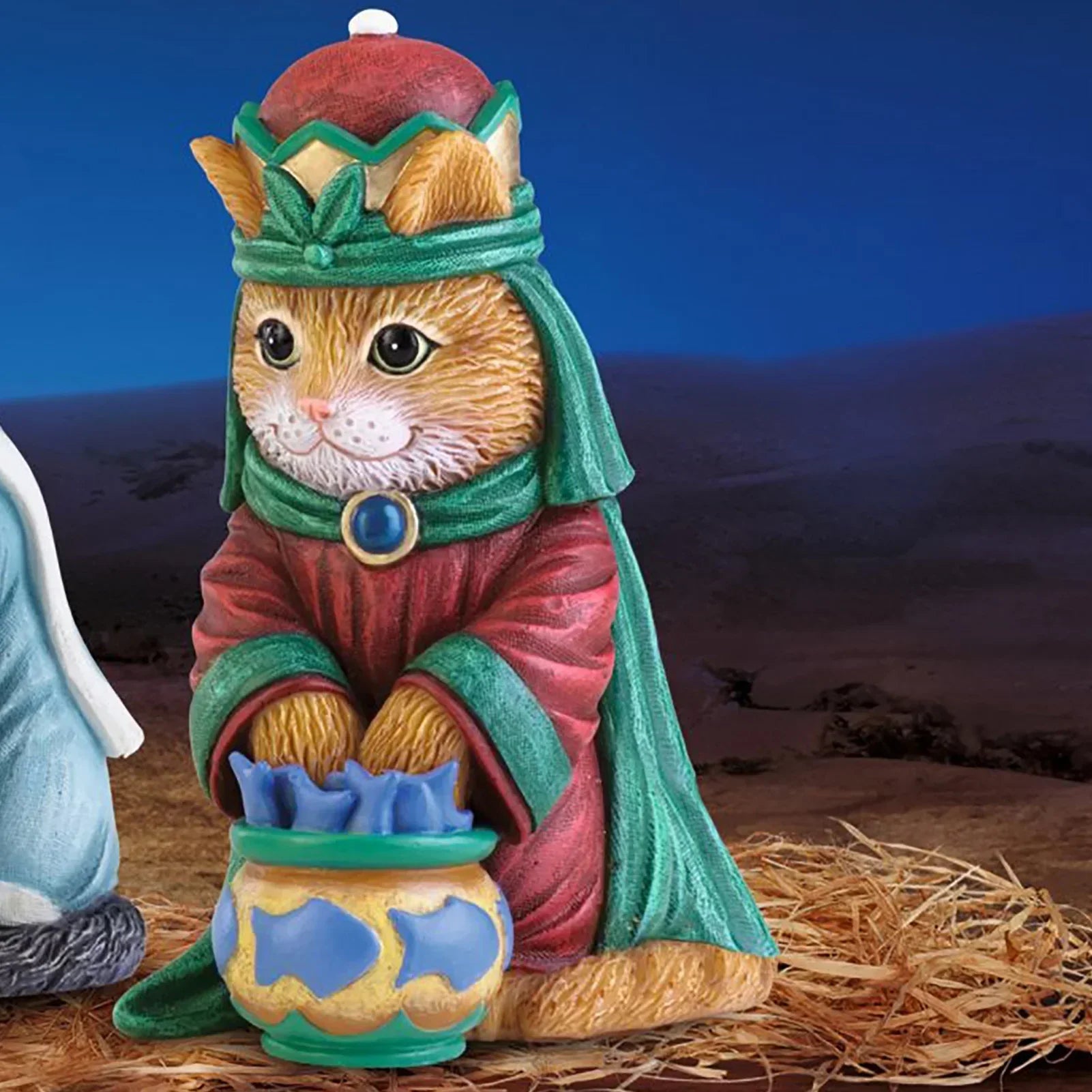Nativity Royal Cats Christmas Decoration