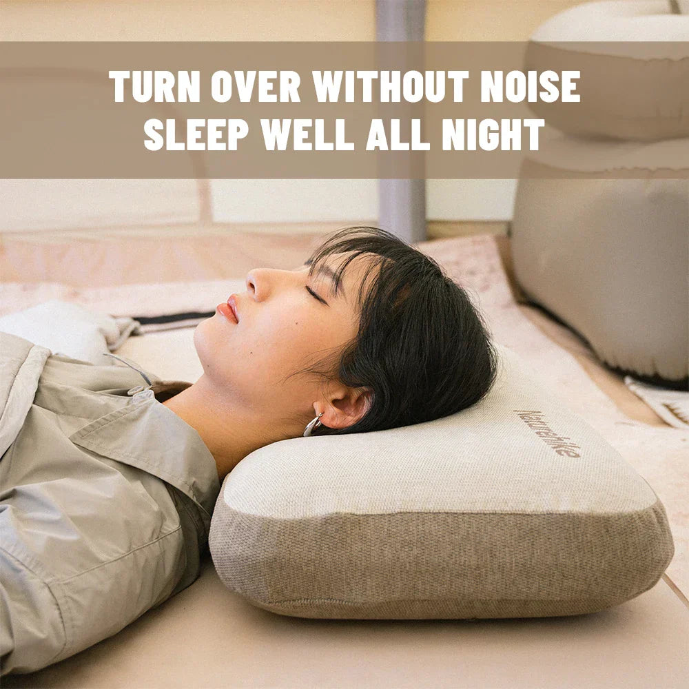 Memory Foam Comfort Square Pillow For Camping & Travel