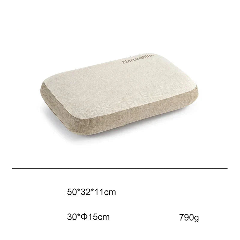 Memory Foam Comfort Square Pillow For Camping & Travel