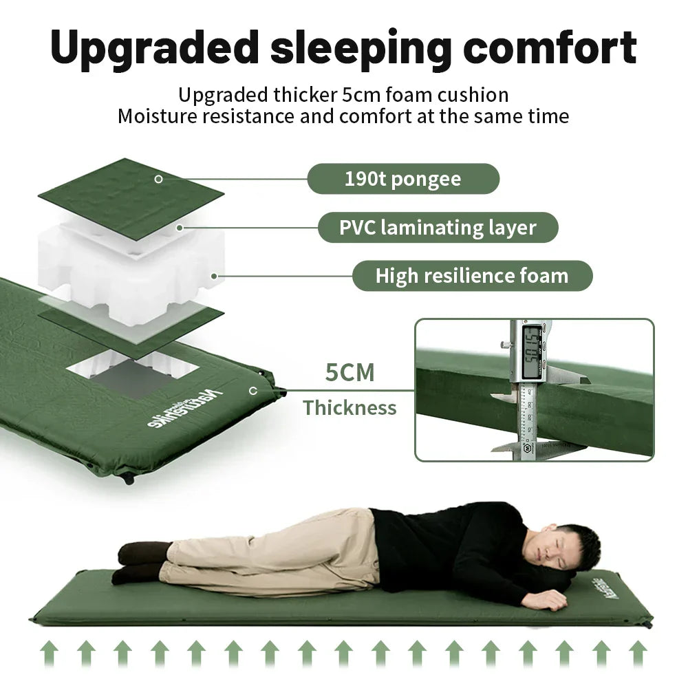 Self-Inflating Air Mattress Camping Foam Sleeping Mat
