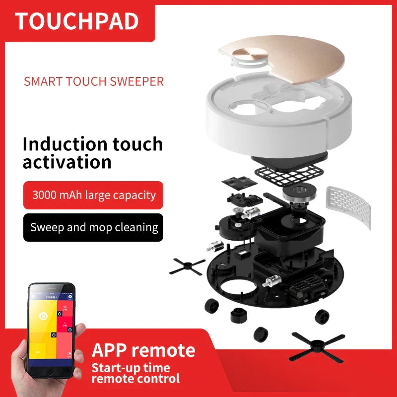 Smart Robot Vacuum Cleaner With App Control