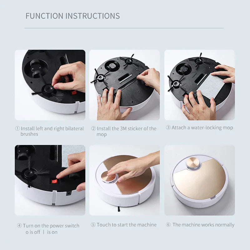 Smart Robot Vacuum Cleaner With App Control