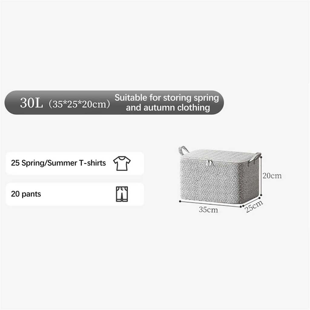 Large-Capacity Clothing Storage Bag With Zippers
