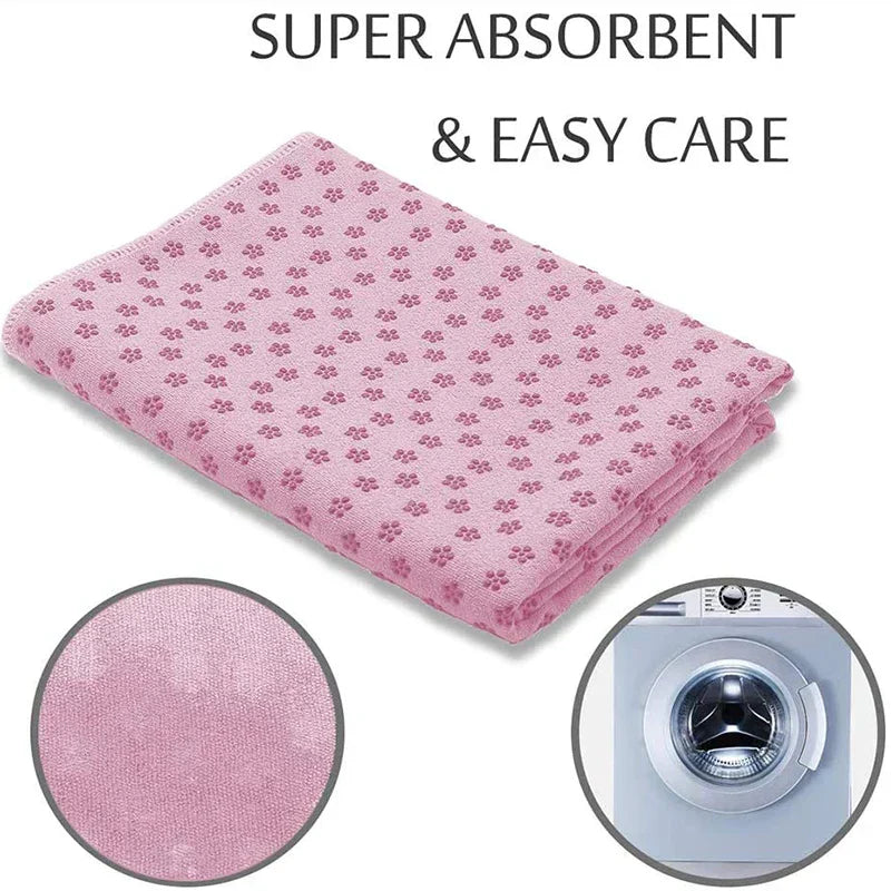 Non-Slip Portable Yoga Towel & Fitness Mat
