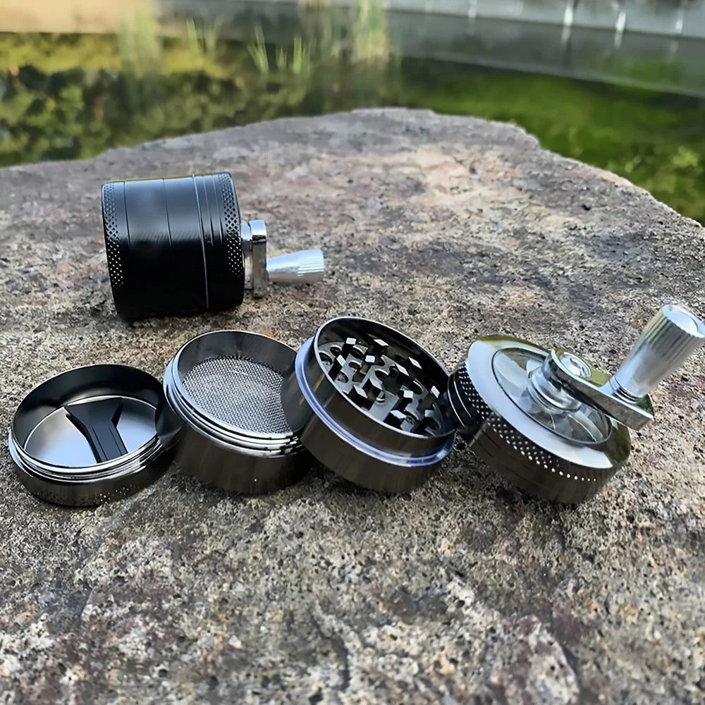 Stainless Steel Nut & Spice Grinder – Manual Crusher