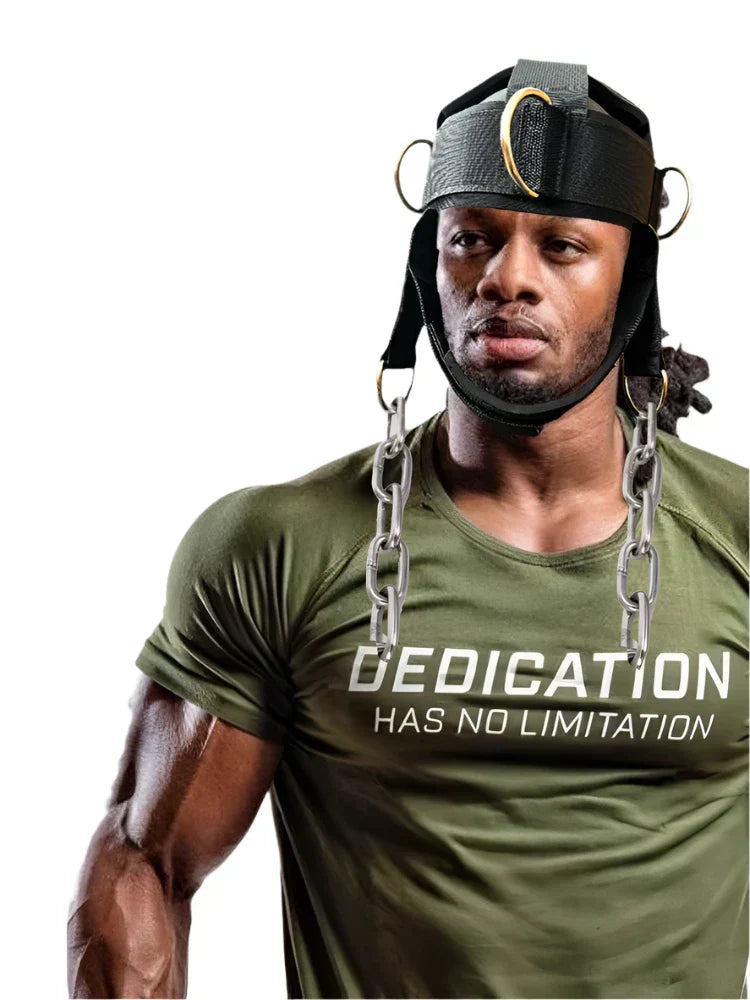 Professional Neck Muscle Trainer For Boxing & Fitness(Black)
