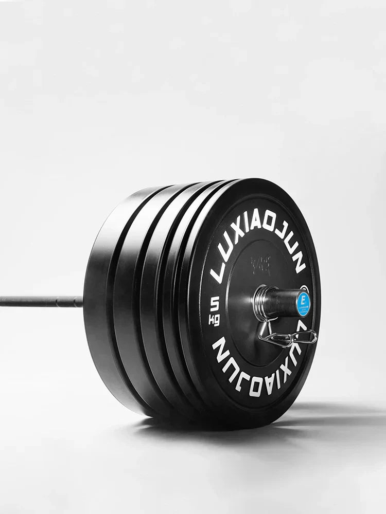 D Series Black Rubber Barbell Plates (150Kg) - Weight Set