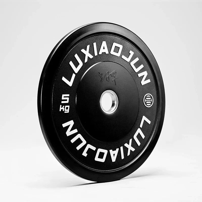 D Series Black Rubber Barbell Plates (150Kg) - Weight Set