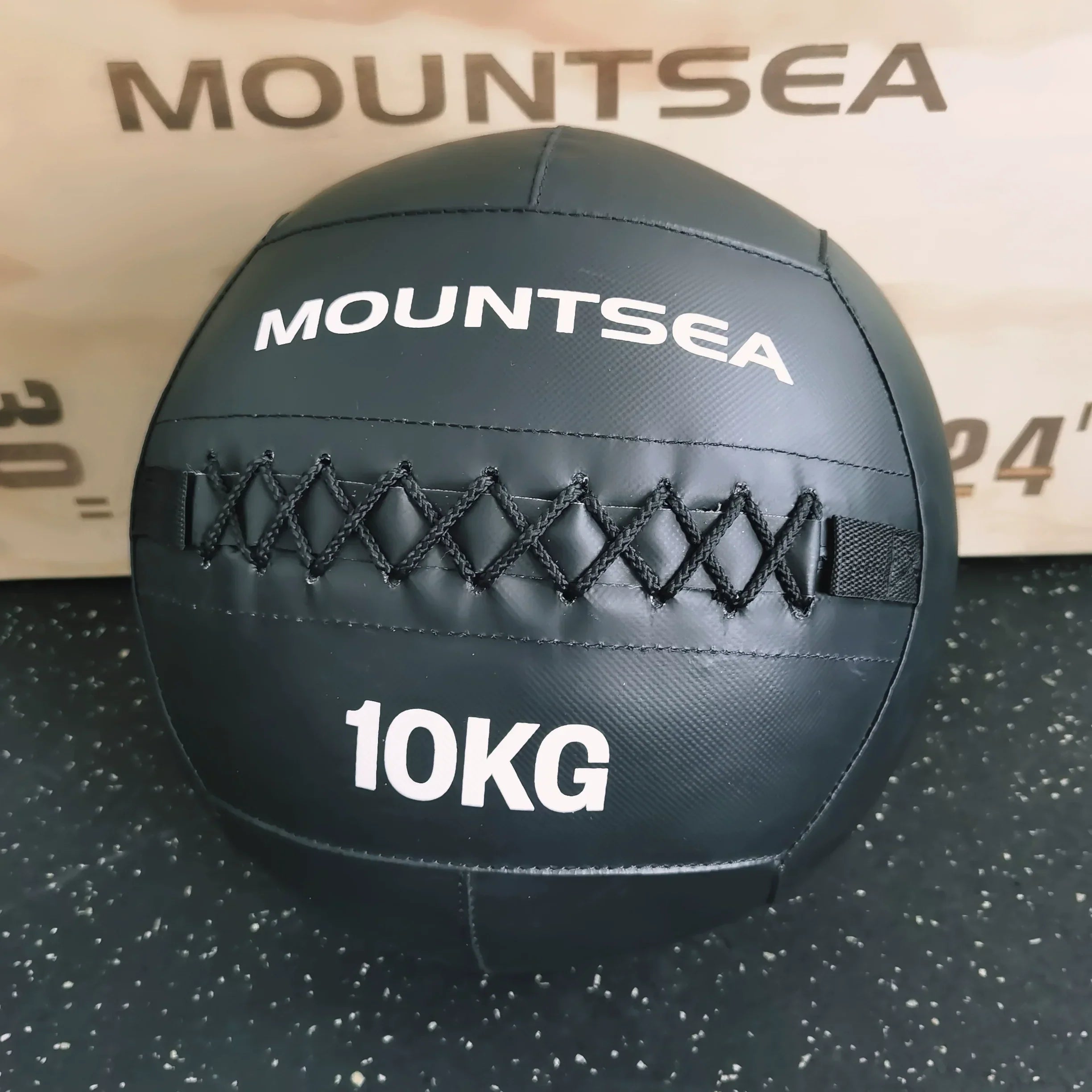 10Kg Fitness Soft Medicine Ball | 35Cm Diameter | Black Wall Ball