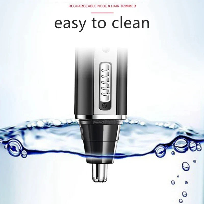 Rechargeable 4-in-1 Micro Hair Trimmer Electric Shaver Black