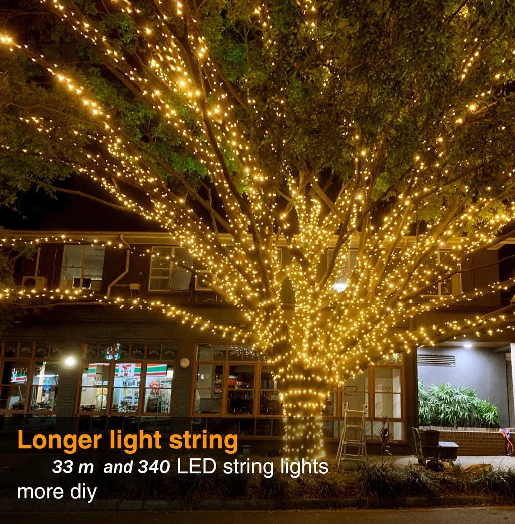 Waterproof Led Solar String Lights Outdoor