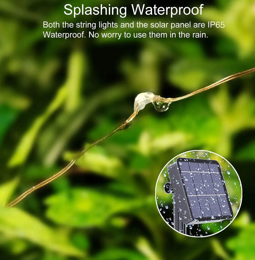 Waterproof Led Solar String Lights Outdoor