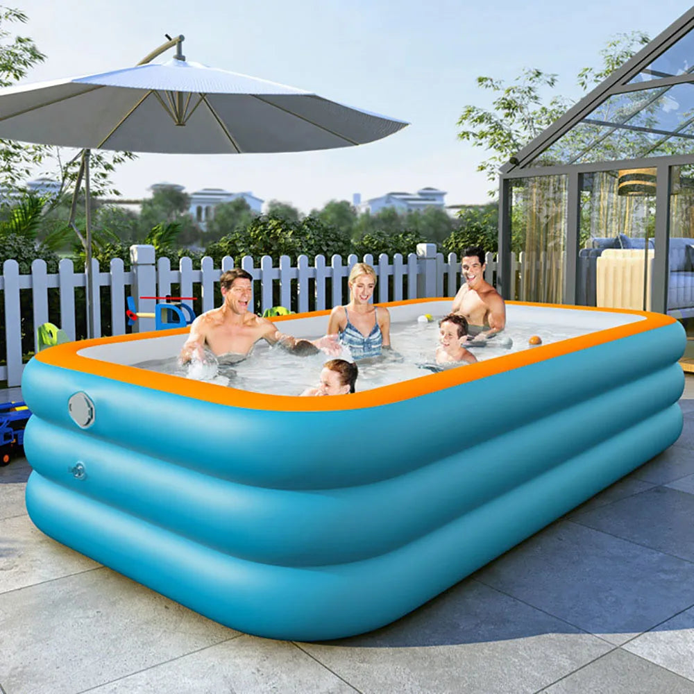 Inflatable Swimming Pool Portable Fun For Kids & Adults