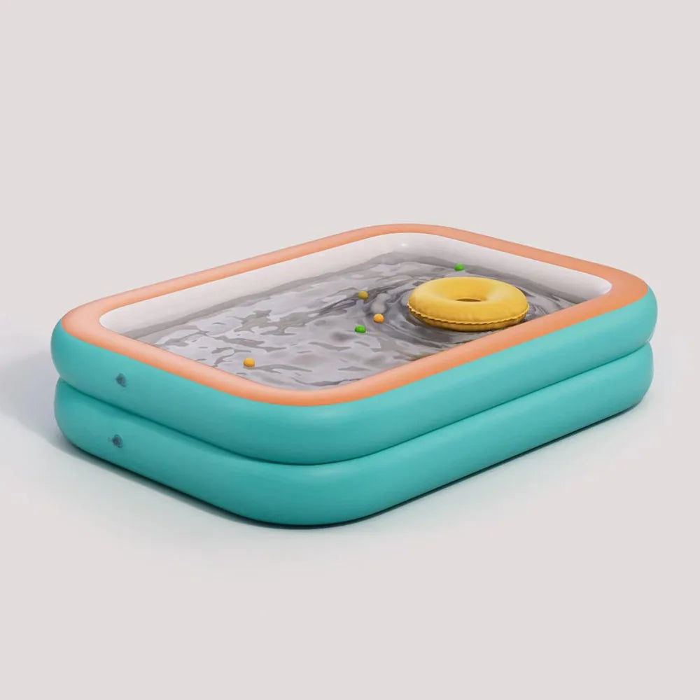 Inflatable Swimming Pool Portable Fun For Kids & Adults