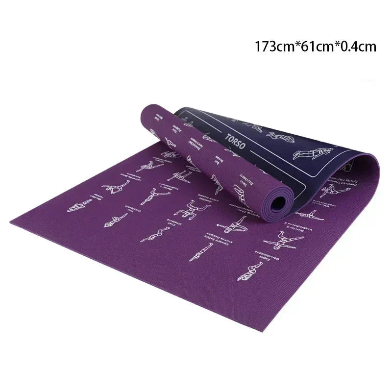 Pvc Non-Slip Men'S Fitness Mat For Yoga & Pilates